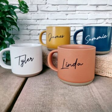 Personalised drink mug with name